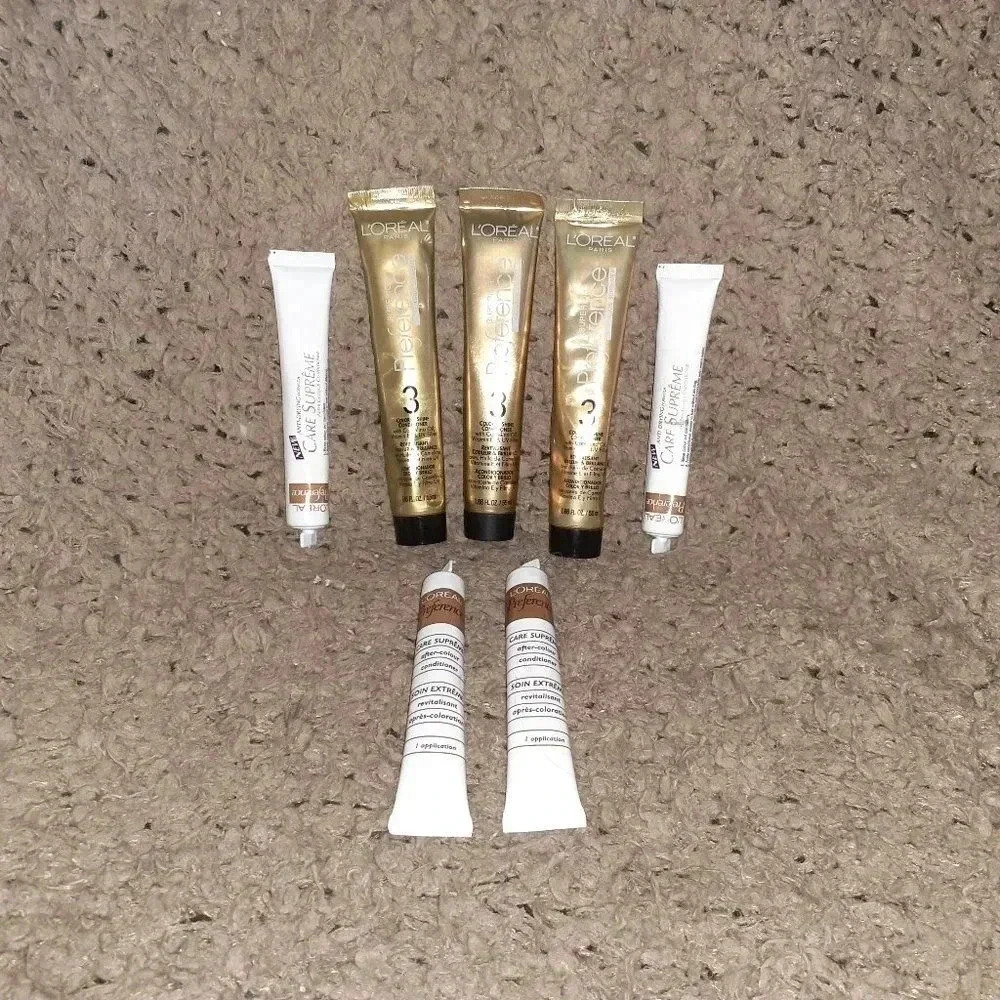 3 X 1.86 L'Oreal Superior Preference #3 & 4 L'Oreal Care Supreme-1 Application
